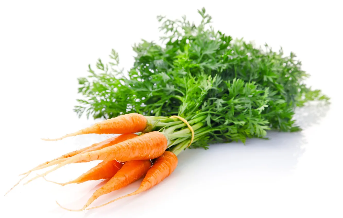 Фото обои оранжевая, морковь, овощ
