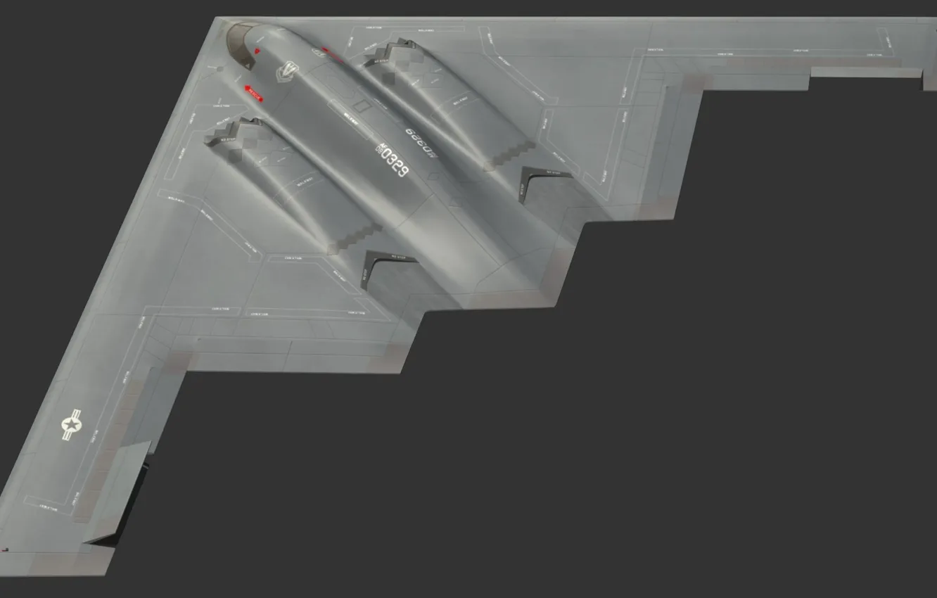 Фото обои Стратегический бомбардировщик, B2 Spirit