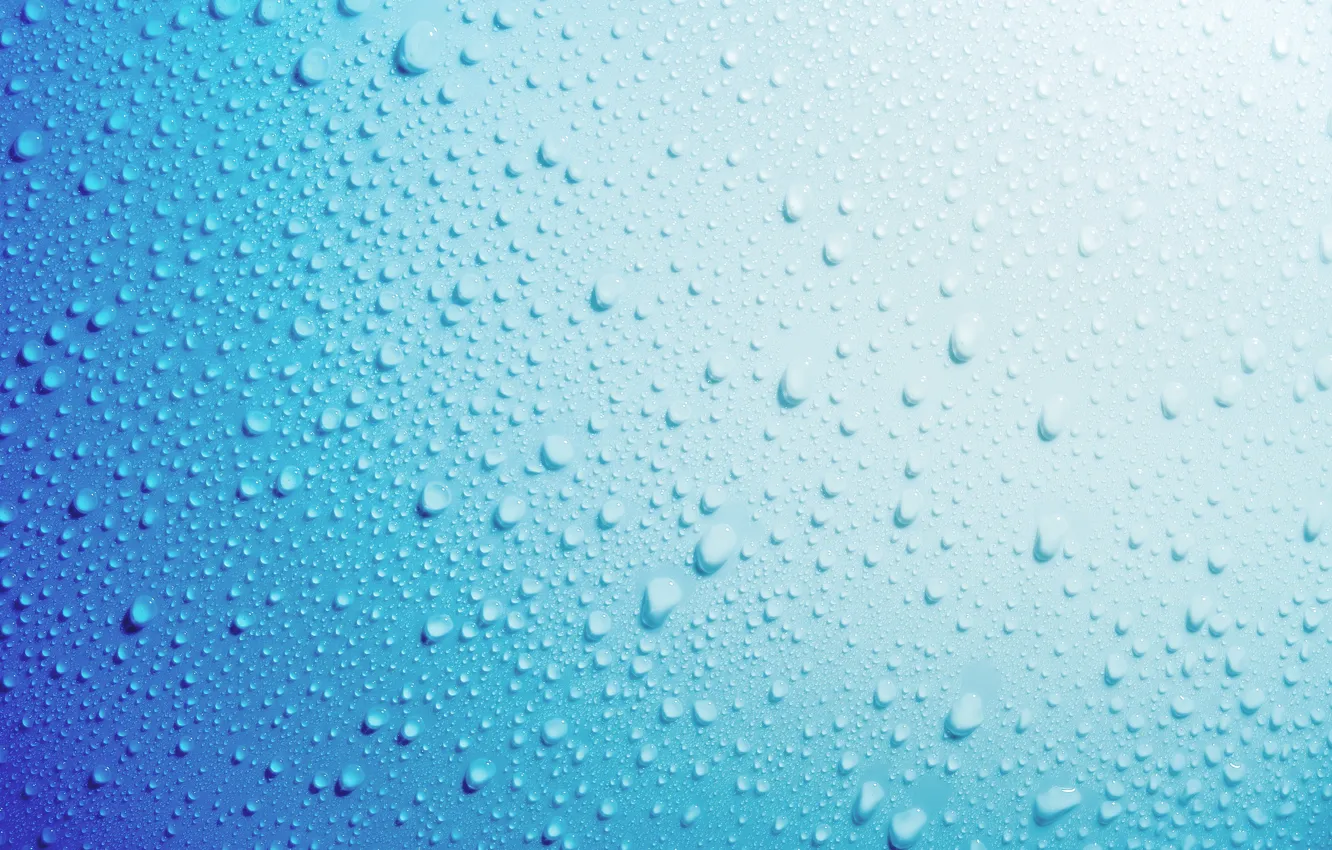 Фото обои вода, капли, фон, rain, blue, water, background, drops