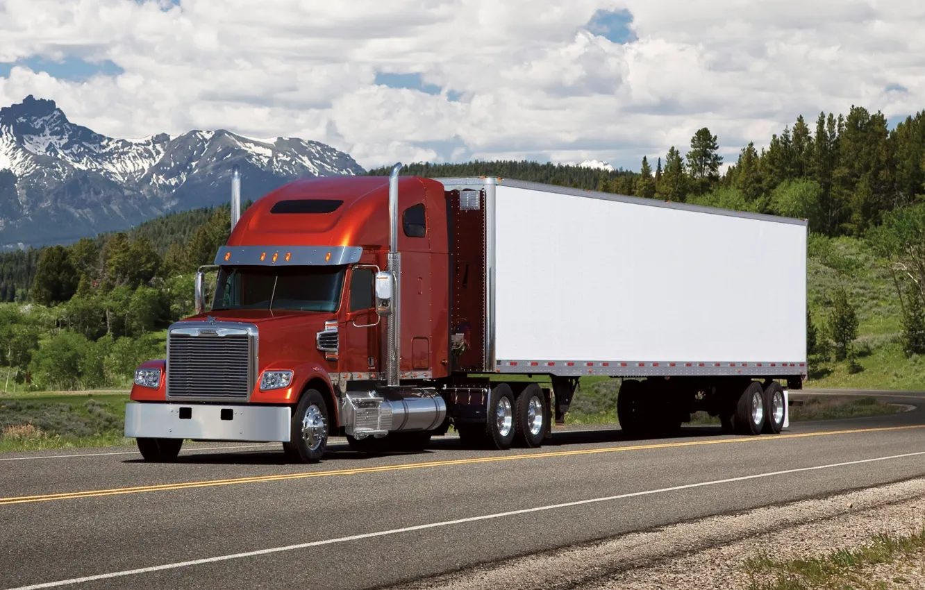 Фото обои грузовик, автомобили, freightliner