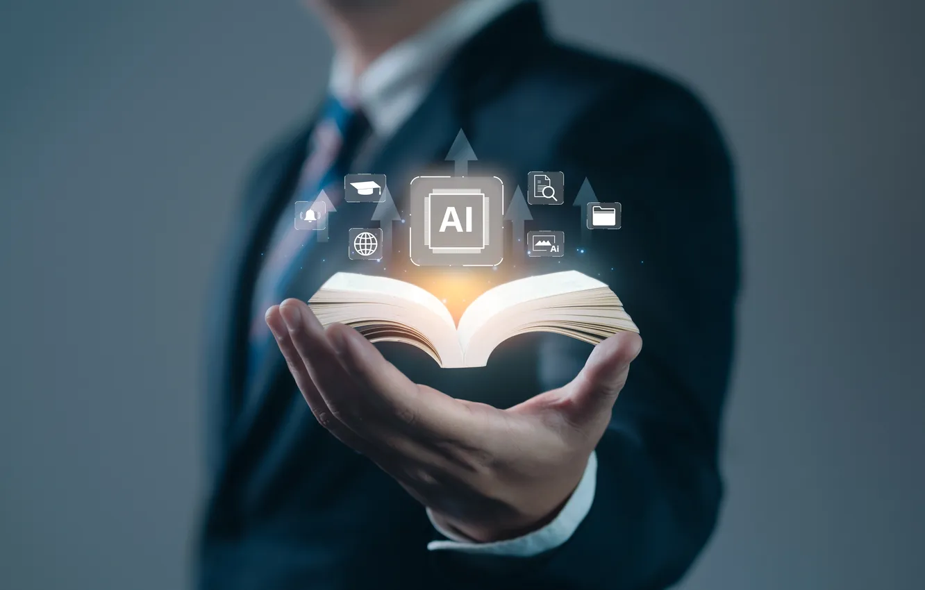 Фото обои digital, base, book, hand, icon, human, technology, banner