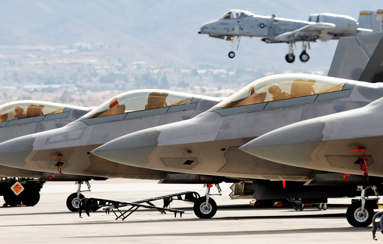 Фото обои фонарь, кабина, F-22, Raptor, A-10, Lockheed/Boeing, многоцелевой истребитель, пятого поколения