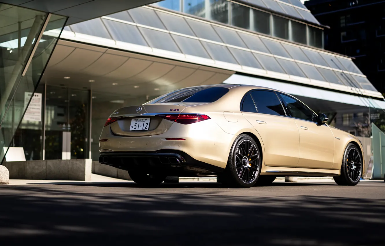 Фото обои Mercedes-Benz, Mercedes, AMG, S-Klasse, S-Class, rear view, Mercedes-AMG, Mercedes-AMG S 63 E Performance