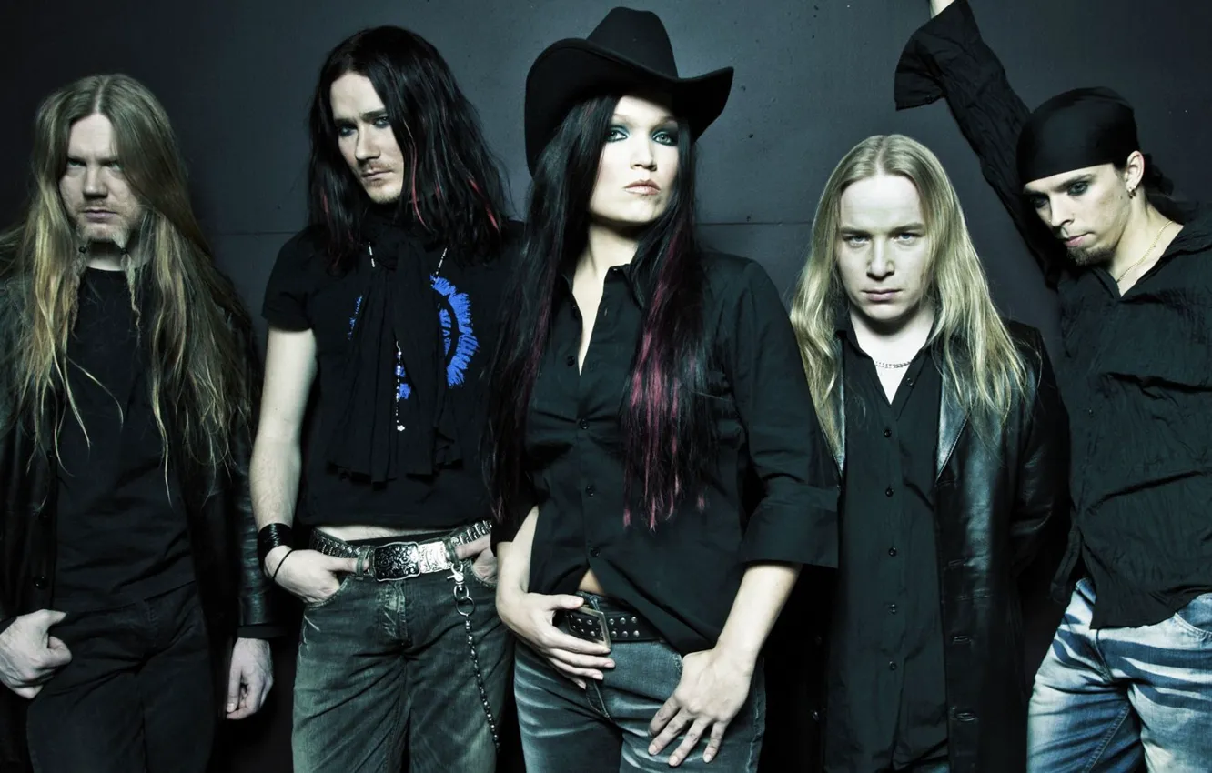 Фото обои Nightwish, Tarja Turunen, Emppu Vuorinen, Symphonic power metal, Marco Hietala, Tuomas Holopainen, Jukka Nevalainen