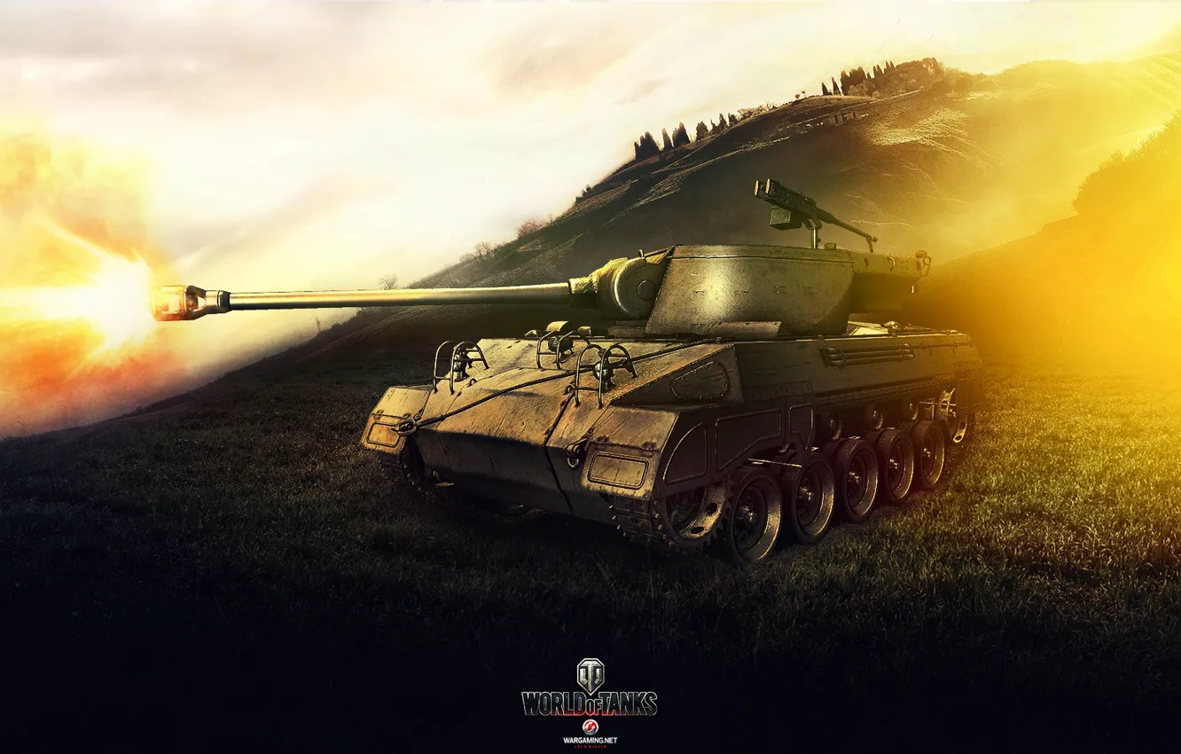 Фото обои Игры, World of Tanks, Wargaming Net, FuriousGFX, M18 Hellcat