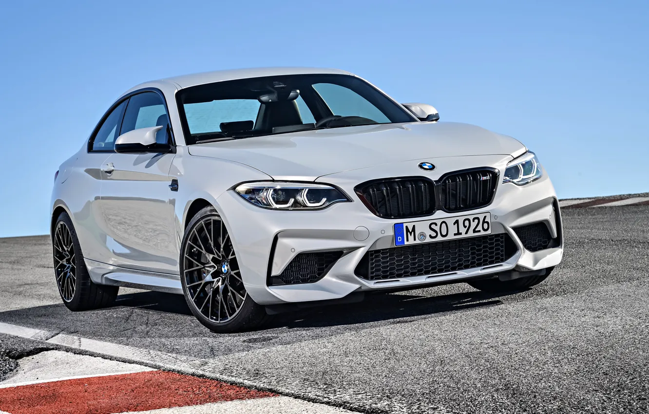 Фото обои white, 2018, Competition, BMW M2