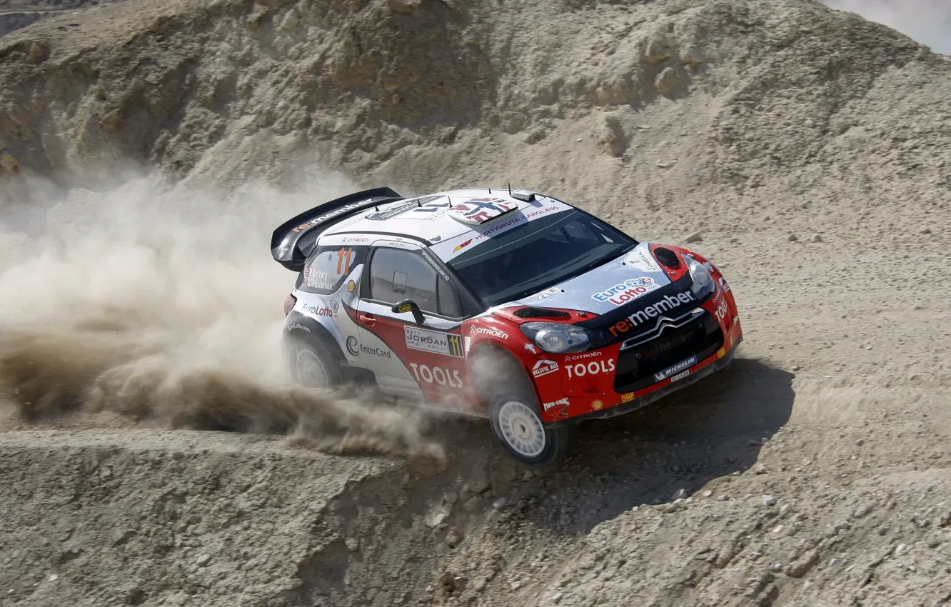 Фото обои пыль, rally, 2011, ралли, wrc, citroen, ds3, Petter Solberg