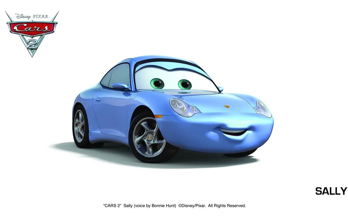 Фото обои pixar, машинки, тачки 2, cars 2, sally