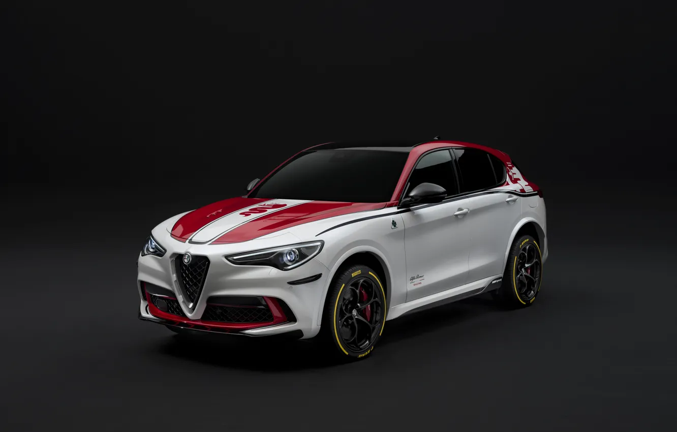 Фото обои тюнинг, Alfa Romeo, Racing, 2019-20, Stelvio Quadrifoglio