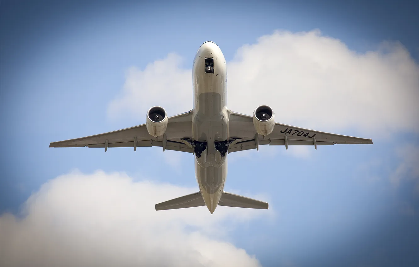 Фото обои небо, полет, самолёт, пассажирский, Boeing 777, 200ER