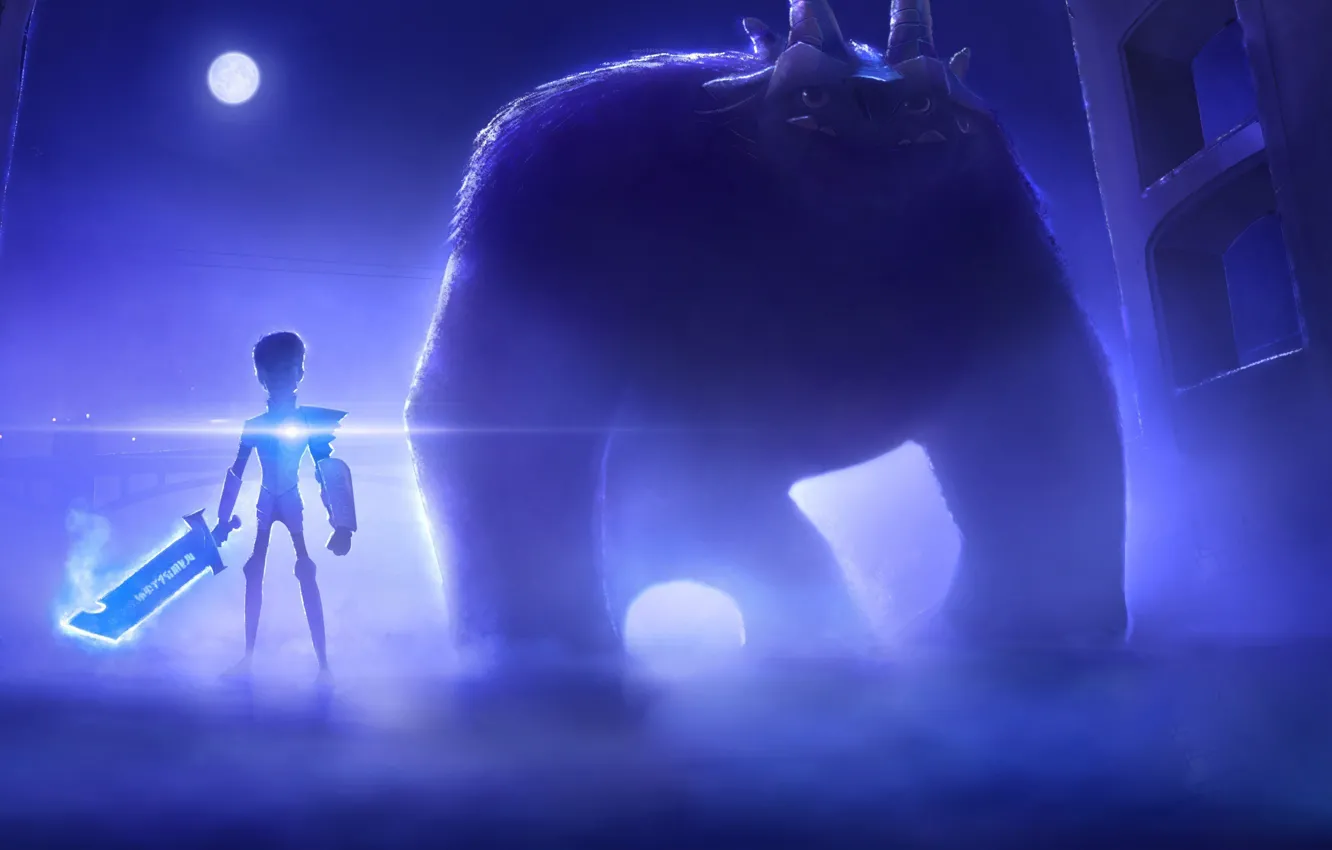 Фото обои monster, troll, hunter, tv series, Netflix, Trollhunters