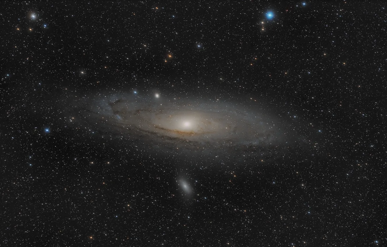 Фото обои космос, звезды, пространство, Andromeda Galaxy
