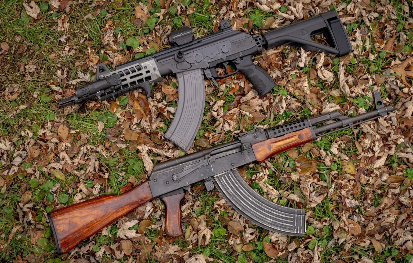 Фото обои оружие, тюнинг, Автомат, Gun, weapon, кастом, Калашников, Custom
