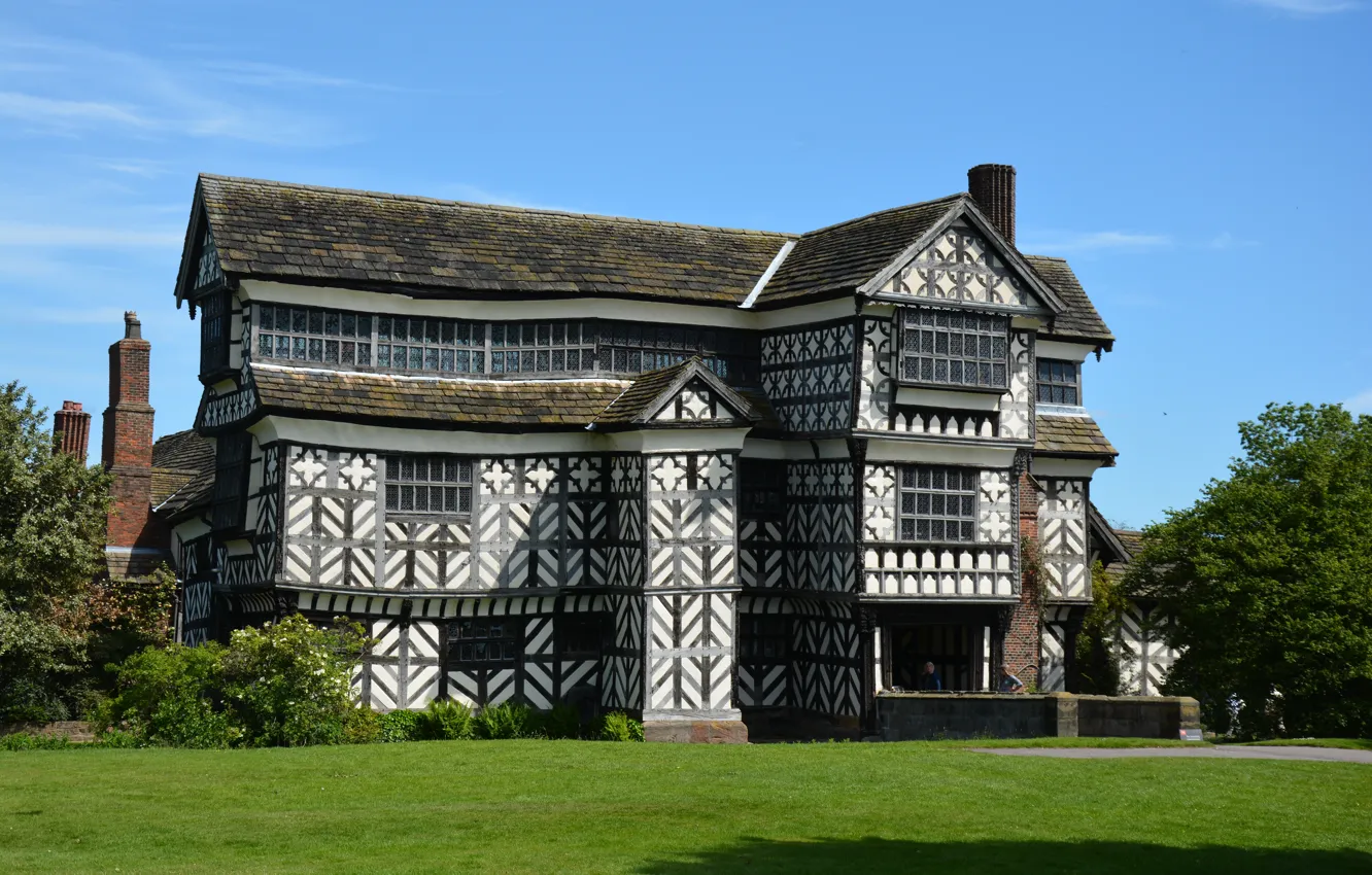 Фото обои Англия, Школа, England, Уэстон Рин, Moreton Hall