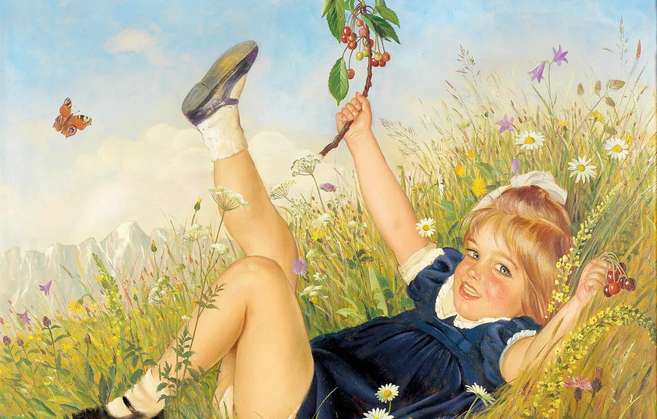 Фото обои лето, девочка, Anton Filkuka