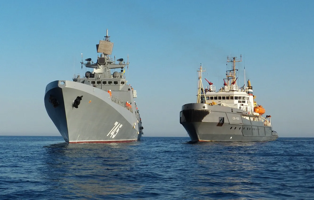 Фото обои буксир, ВМФ, фрегат, Средиземное море, &ampquot;Адмирал Григорович&ampquot;, СБ-921