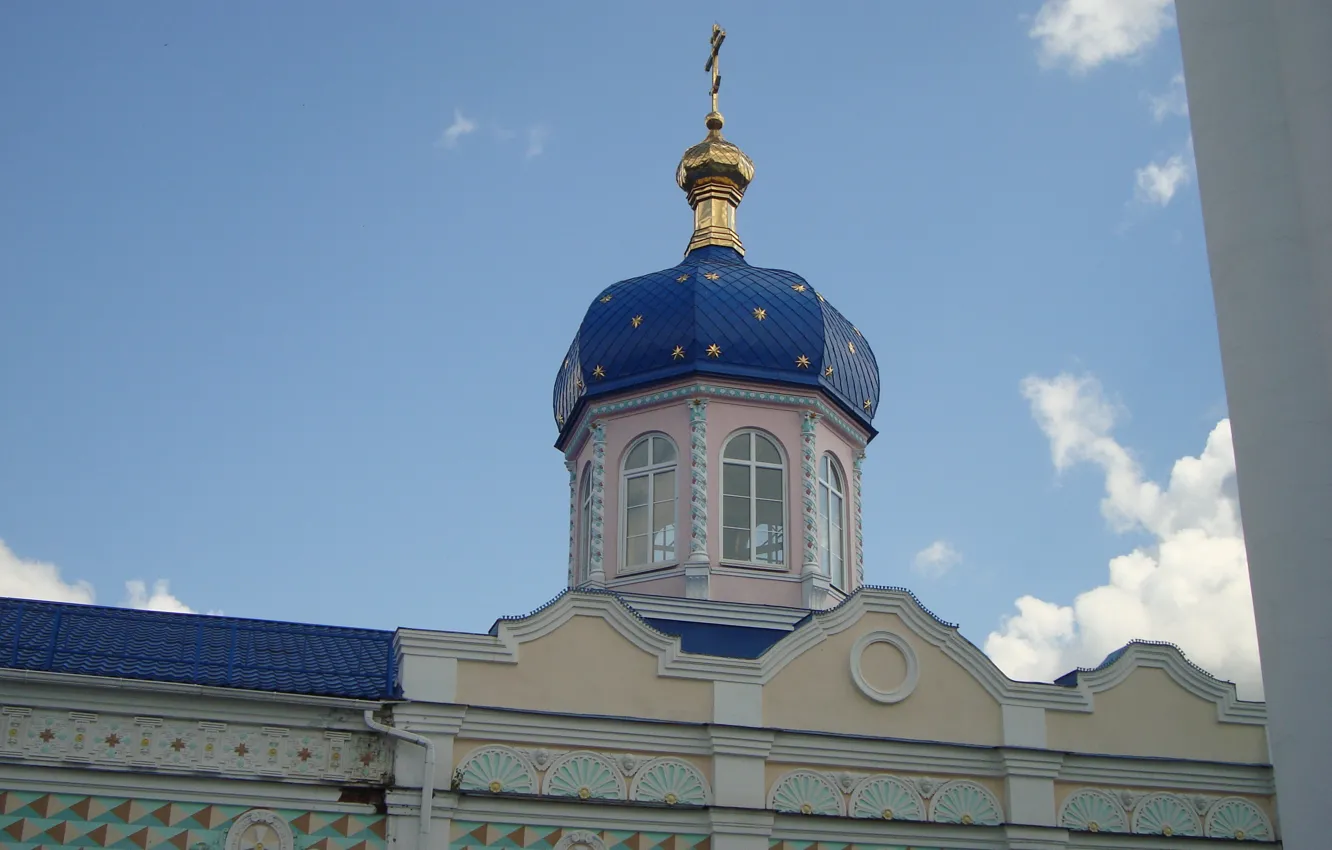 Фото обои храм, купол, православие