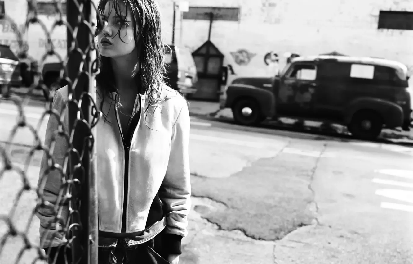 Фото обои город, фотосессия, Lindsey Wixson, Twin