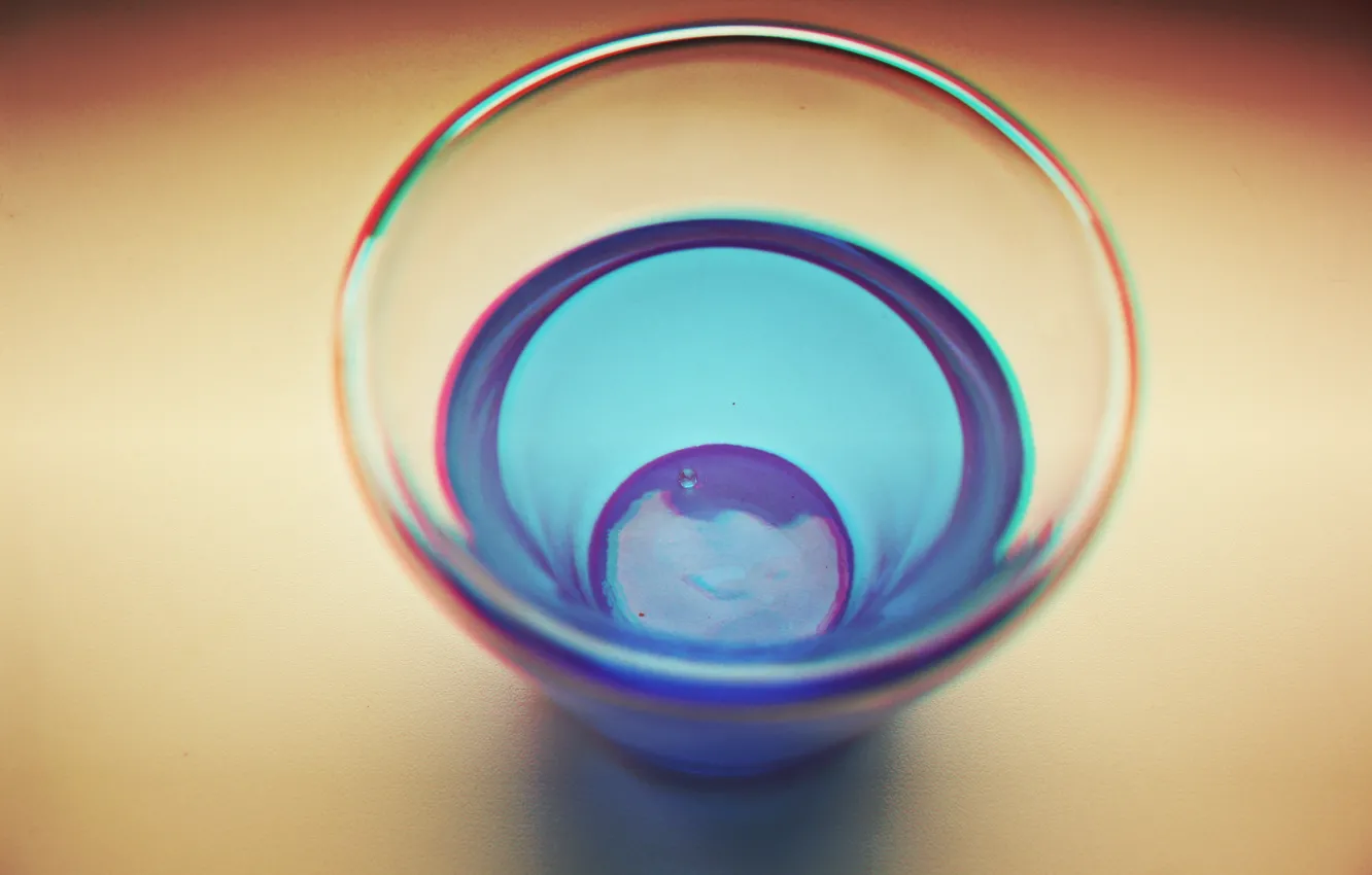 Фото обои вода, синий, капля, минимализм, minimalism, blue, drop, water