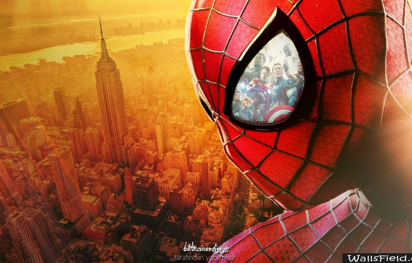 Фото обои spider man, avengers, новый человек паук, высокое напряжение, the amazing spider man 2