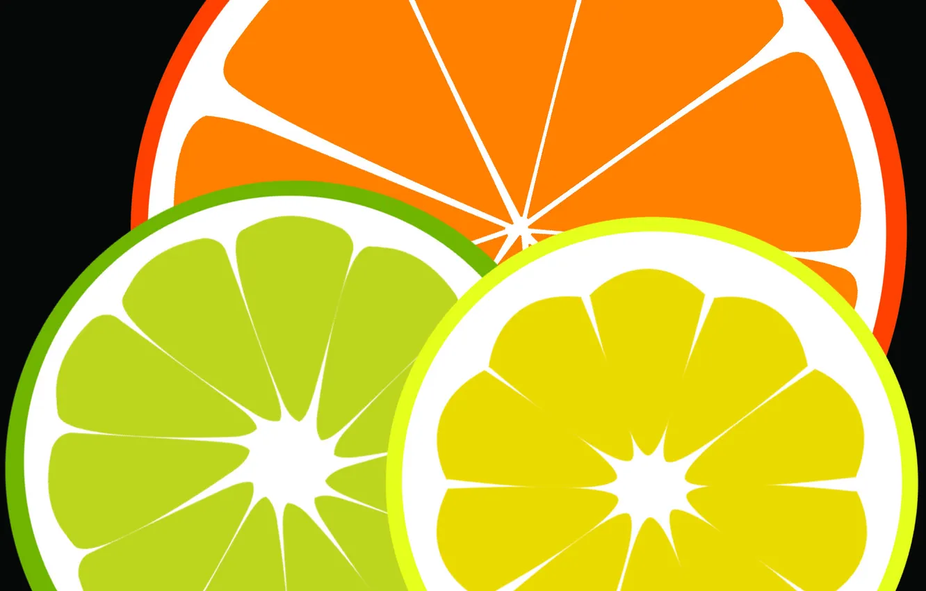 Фото обои лимон, апельсин, лайм, цитрус, фрукты