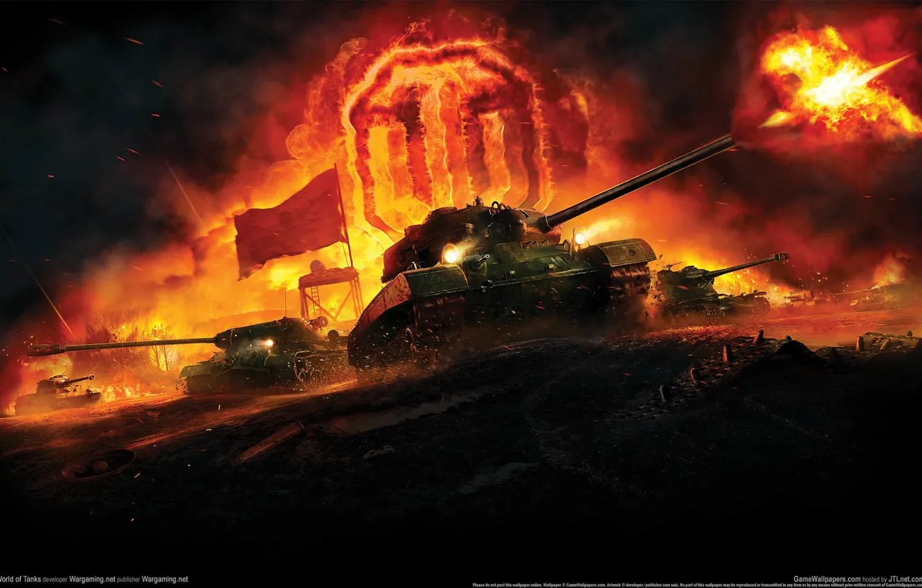 Фото обои оружие, война, танки, game wallpapers, World of Tanks, Wargaming.net, эбмлема