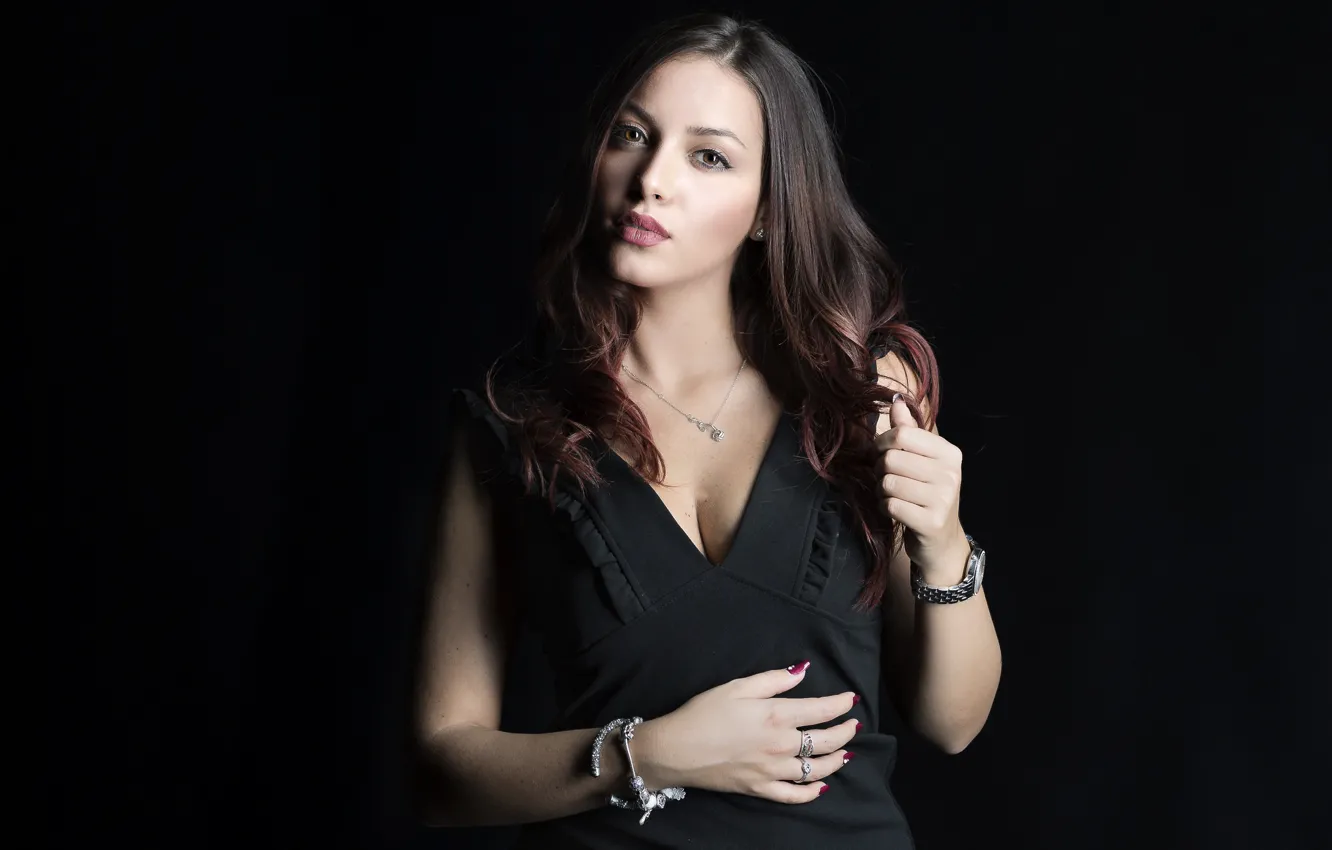 Фото обои взгляд, лицо, модель, Samanta