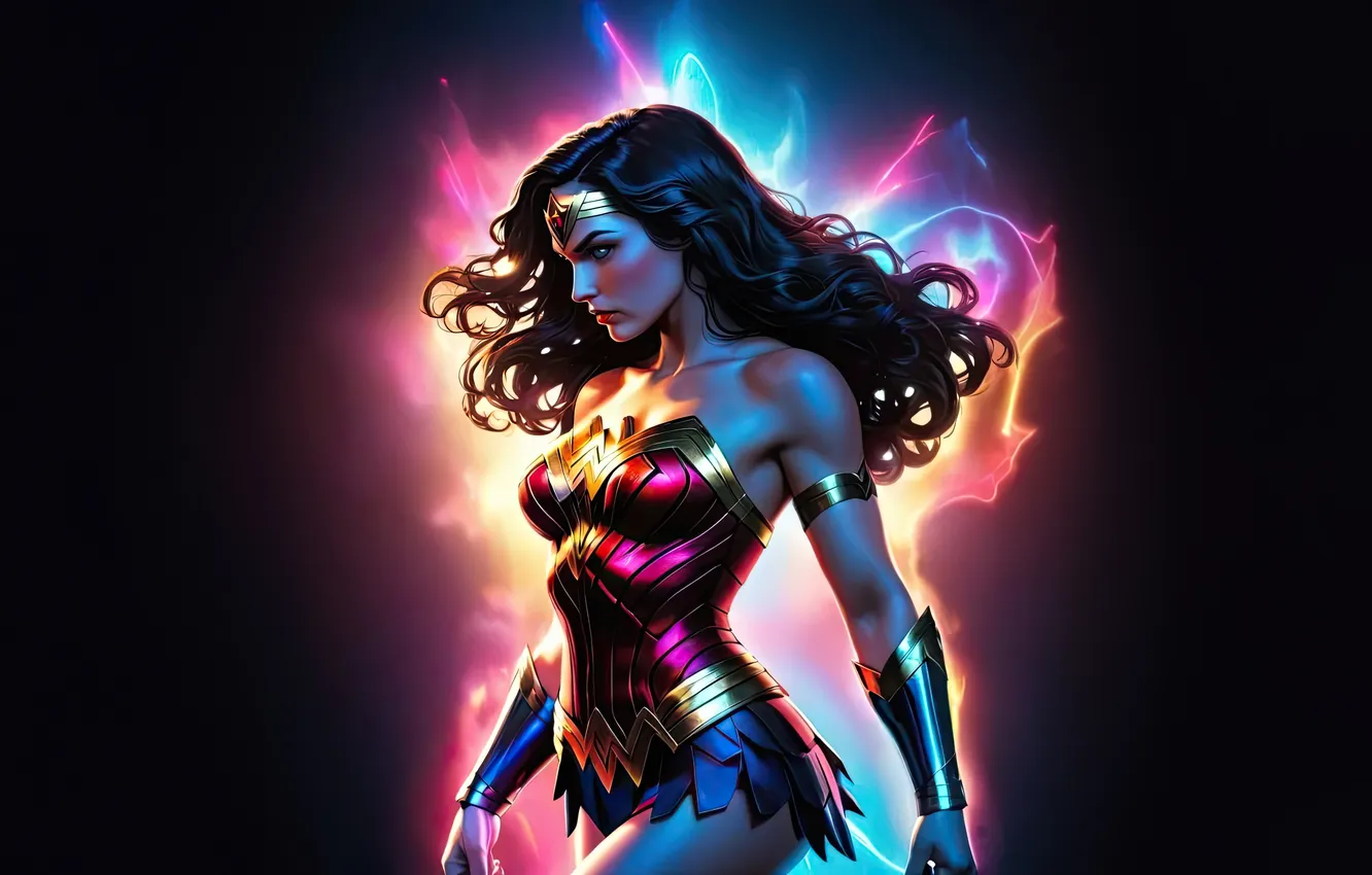 Фото обои wonder woman, icon, hope
