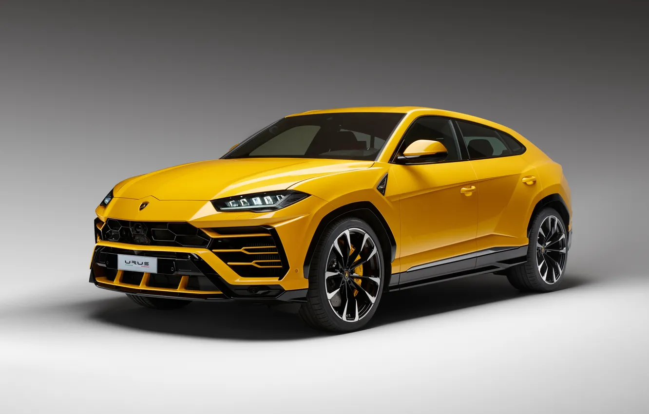 Фото обои Lamborghini, yellow, 2018, Urus