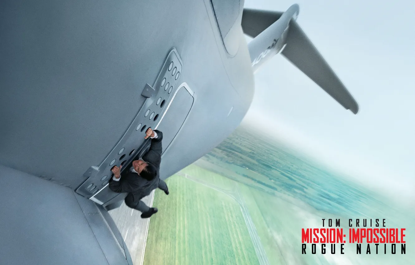Фото обои самолет, ситуация, агент, постер, взлет, Том Круз, Tom Cruise, Ethan Hunt