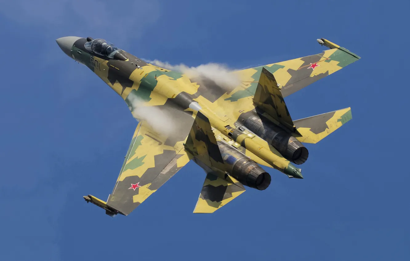 Фото обои Истребитель, Сухой, Су-35БМ, '901'