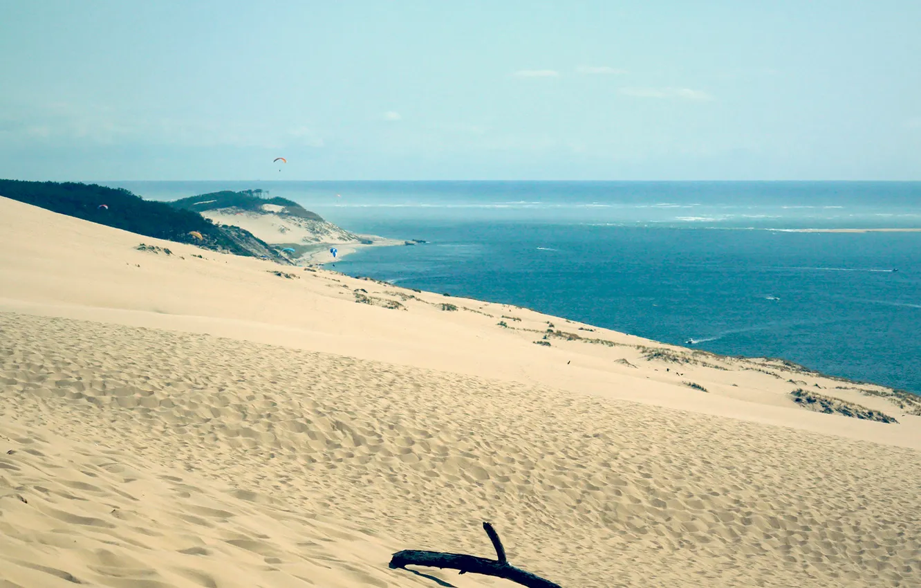 Фото обои песок, море, пляж, пейзаж, океан, пейзажи, Природа, beach
