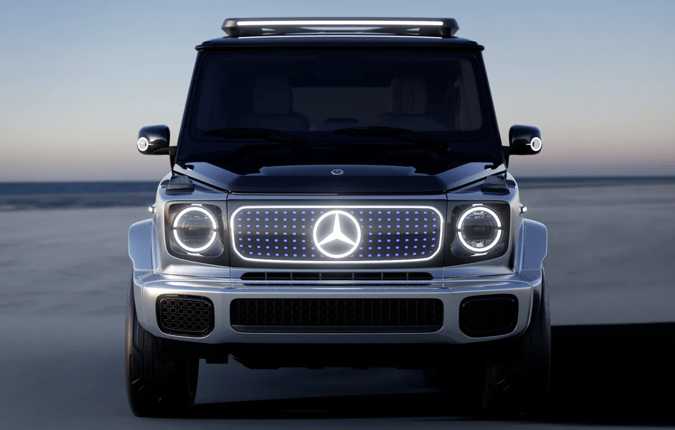 Фото обои концепт, электромобиль, Мерседес-Бенз, 2021, G-класс, Mercedes-Benz Concept EQG