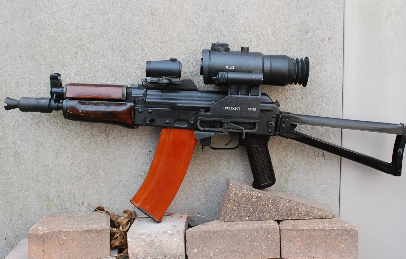 Фото обои оружие, автомат, Калашникова, калаш, АКС74У