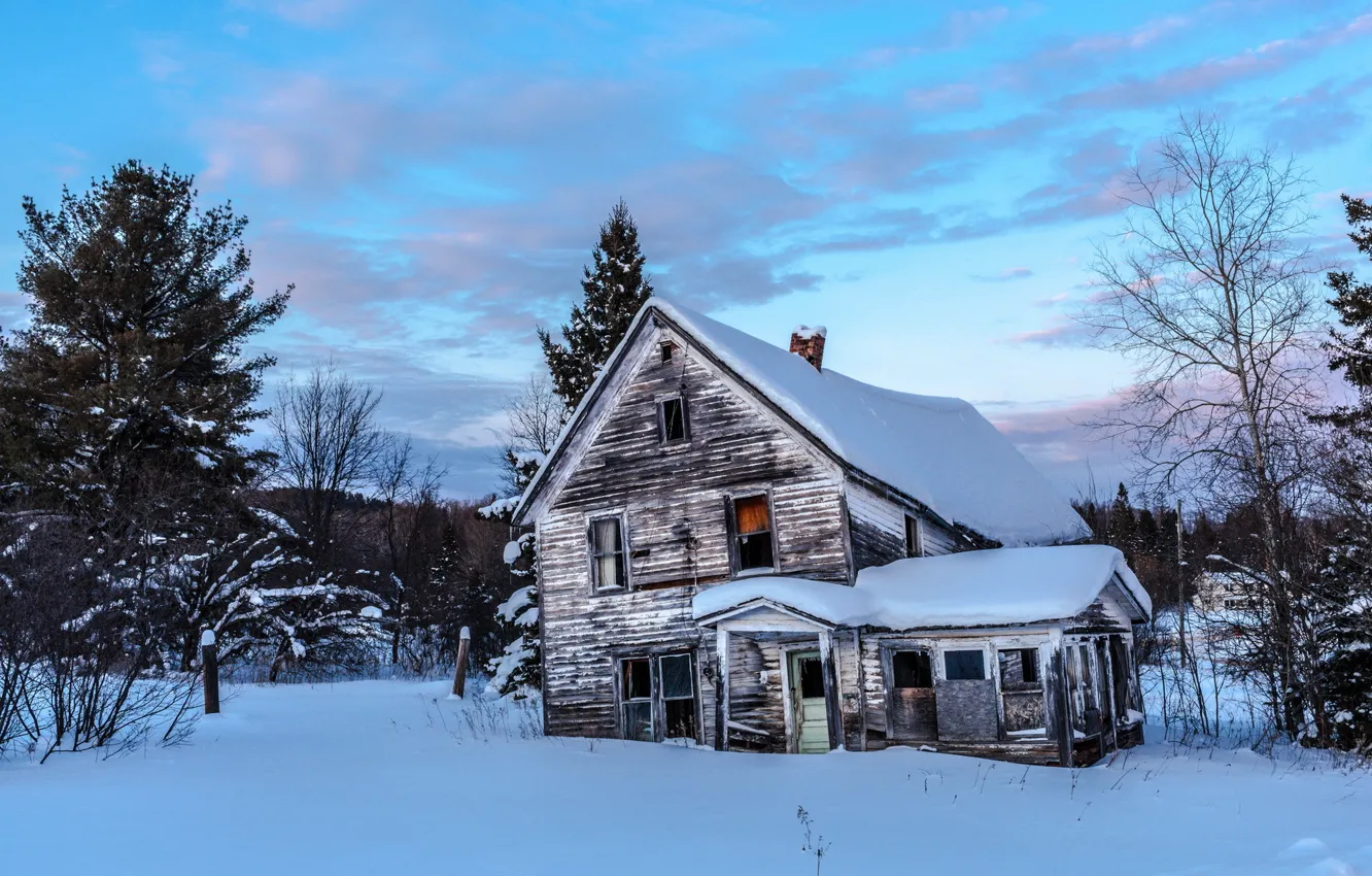 Фото обои Baraga County, Suomen kylän, Finnish village