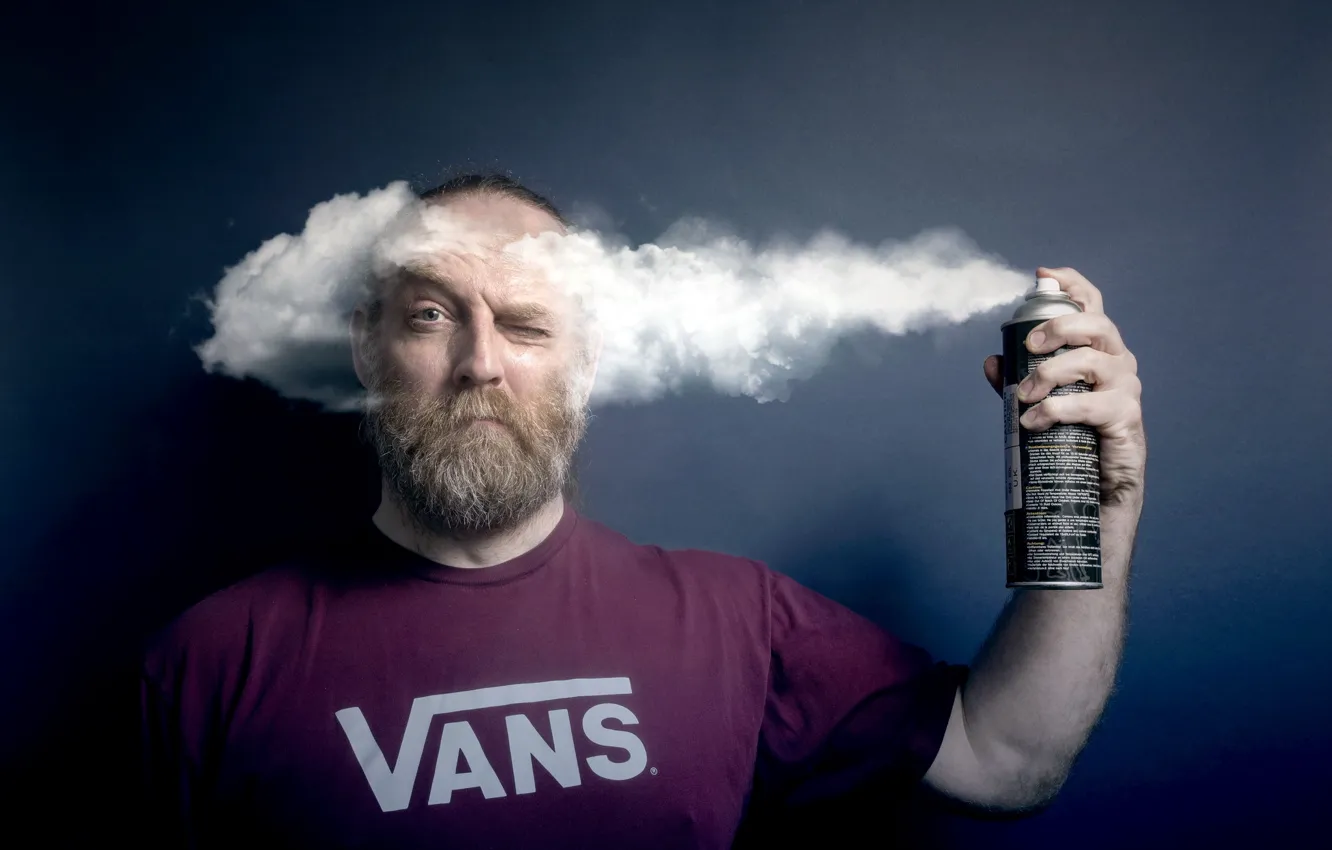 Фото обои взгляд, человек, портрет