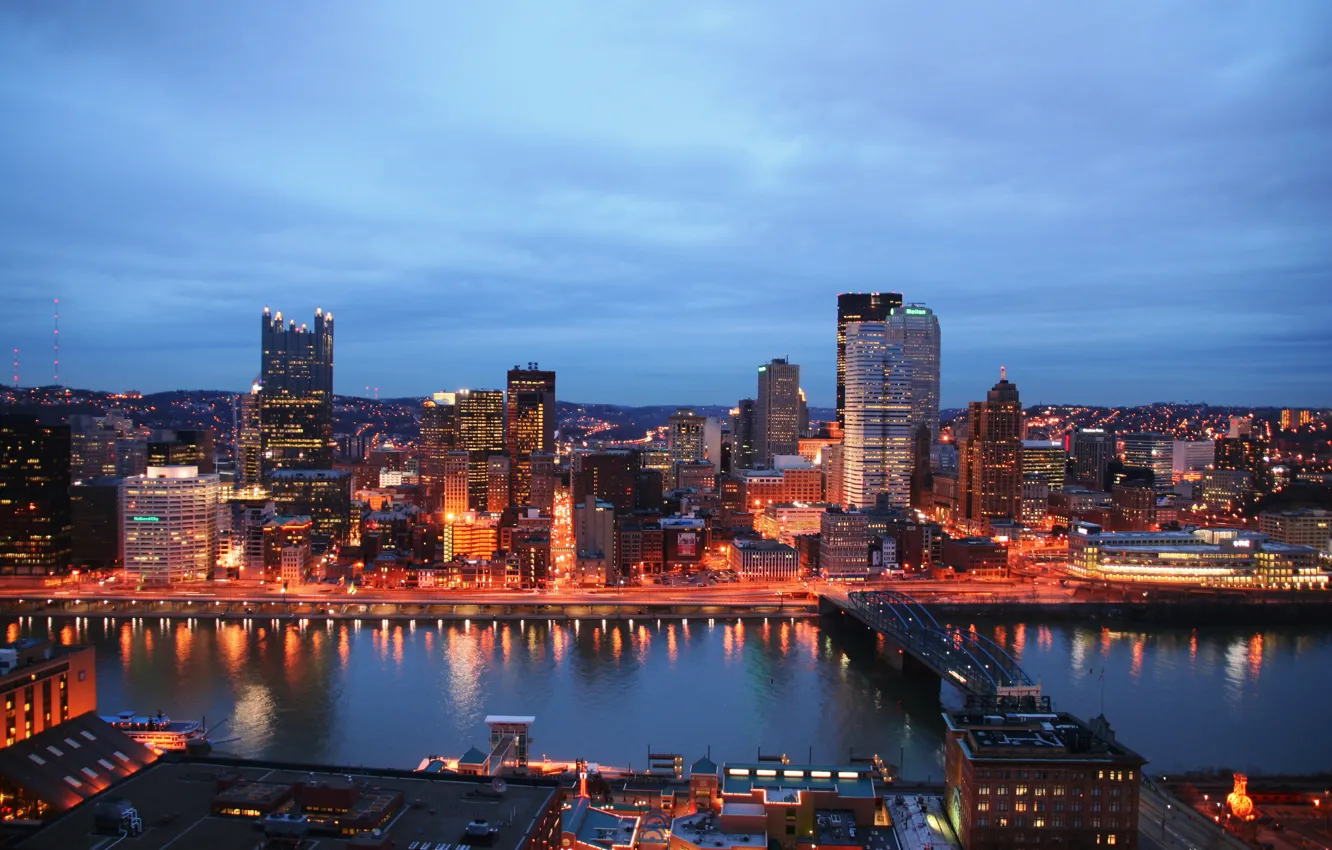 Фото обои city, город, USA, Pennsylvania, Pittsburgh