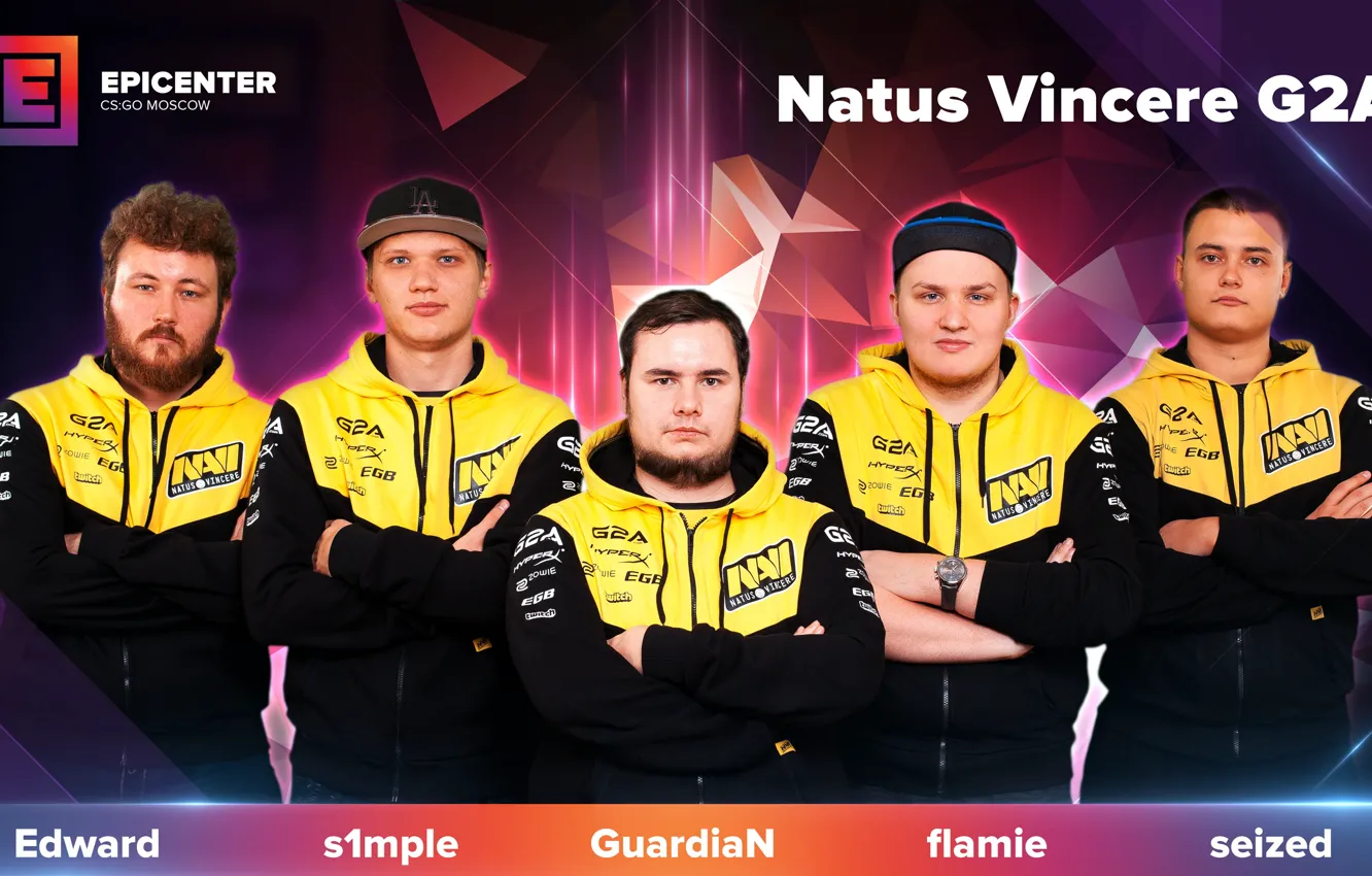 Фото обои simple, valve, ukraine, global offensive, navi, cs:go, edward, navi team