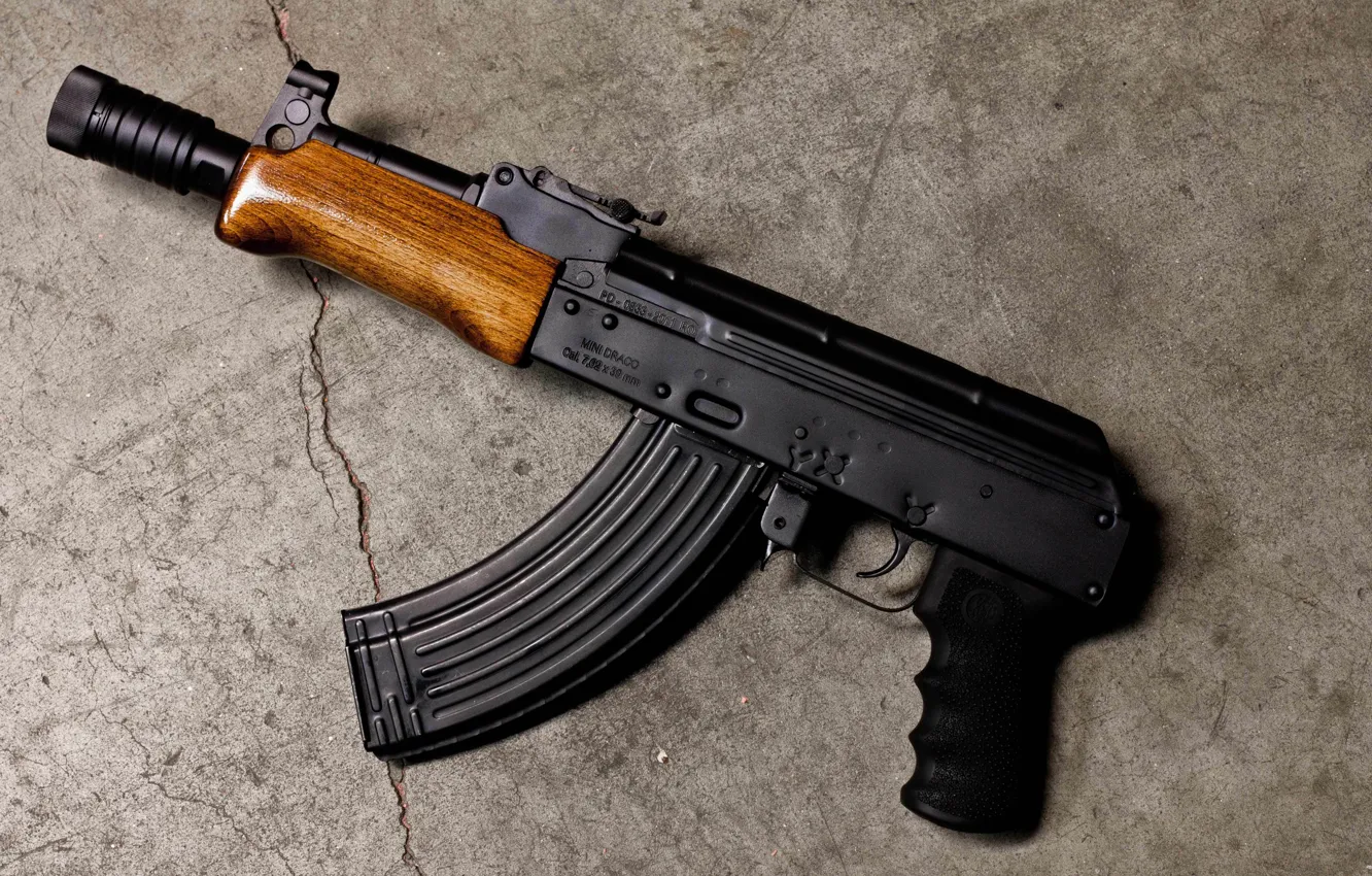Фото обои оружие, фон, автомат, Калашникова, АКС74У, укороченный