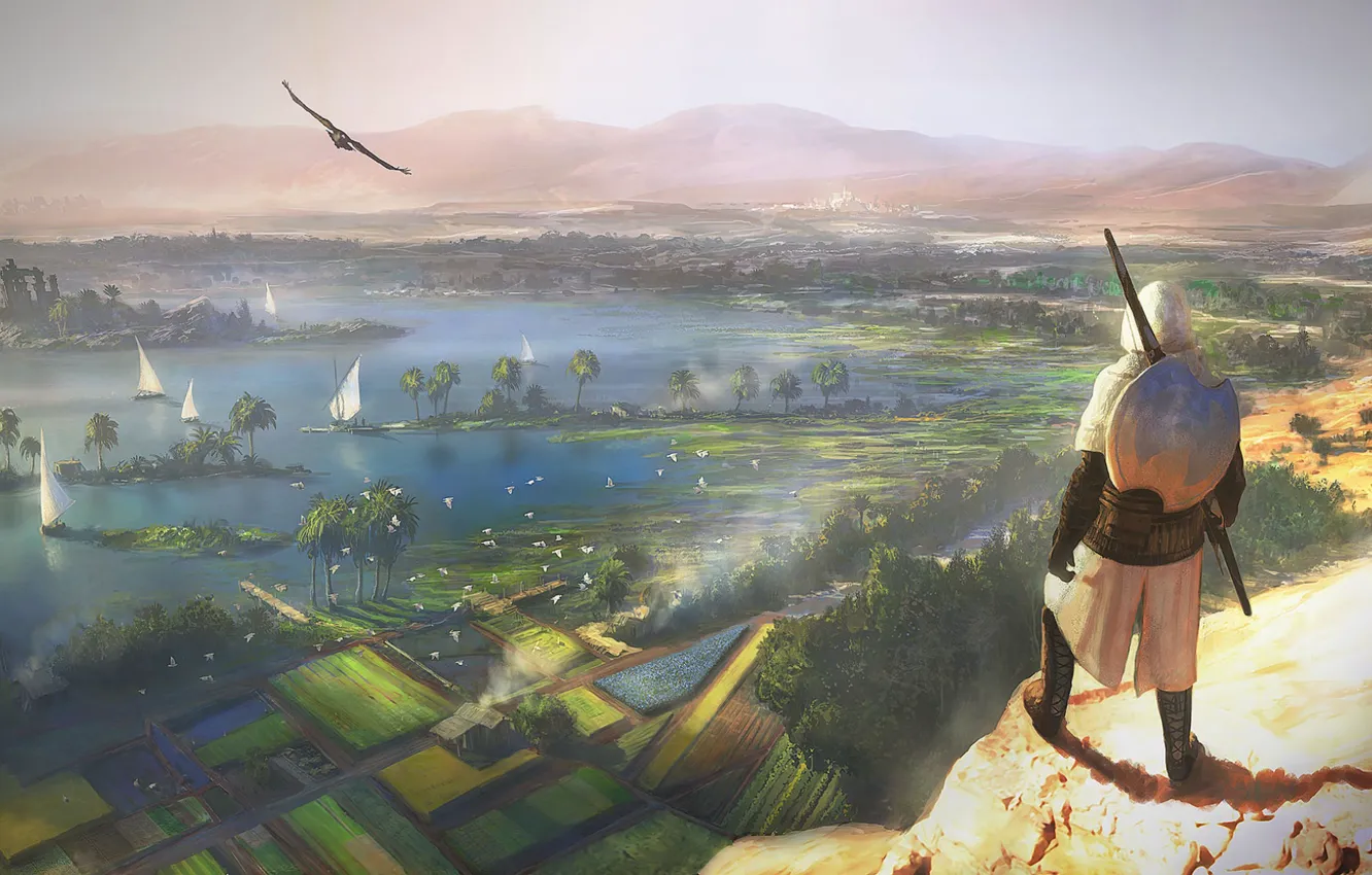 Фото обои Egypt, Ubisoft, Game, Assassin's Creed: Origins