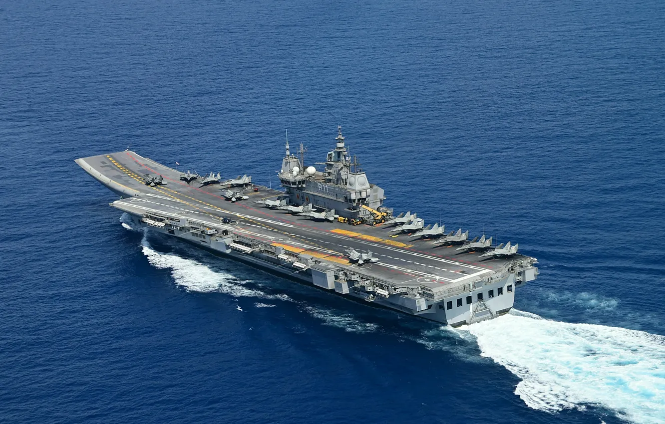 Фото обои авианосец, ВМС Индии, INS Vikrant
