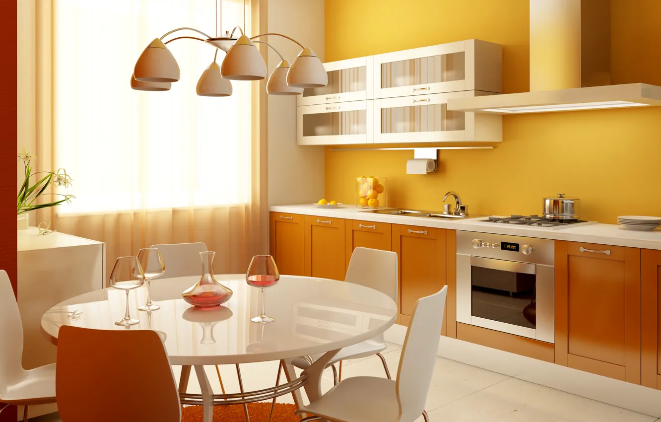 Фото обои design, room, kitchen
