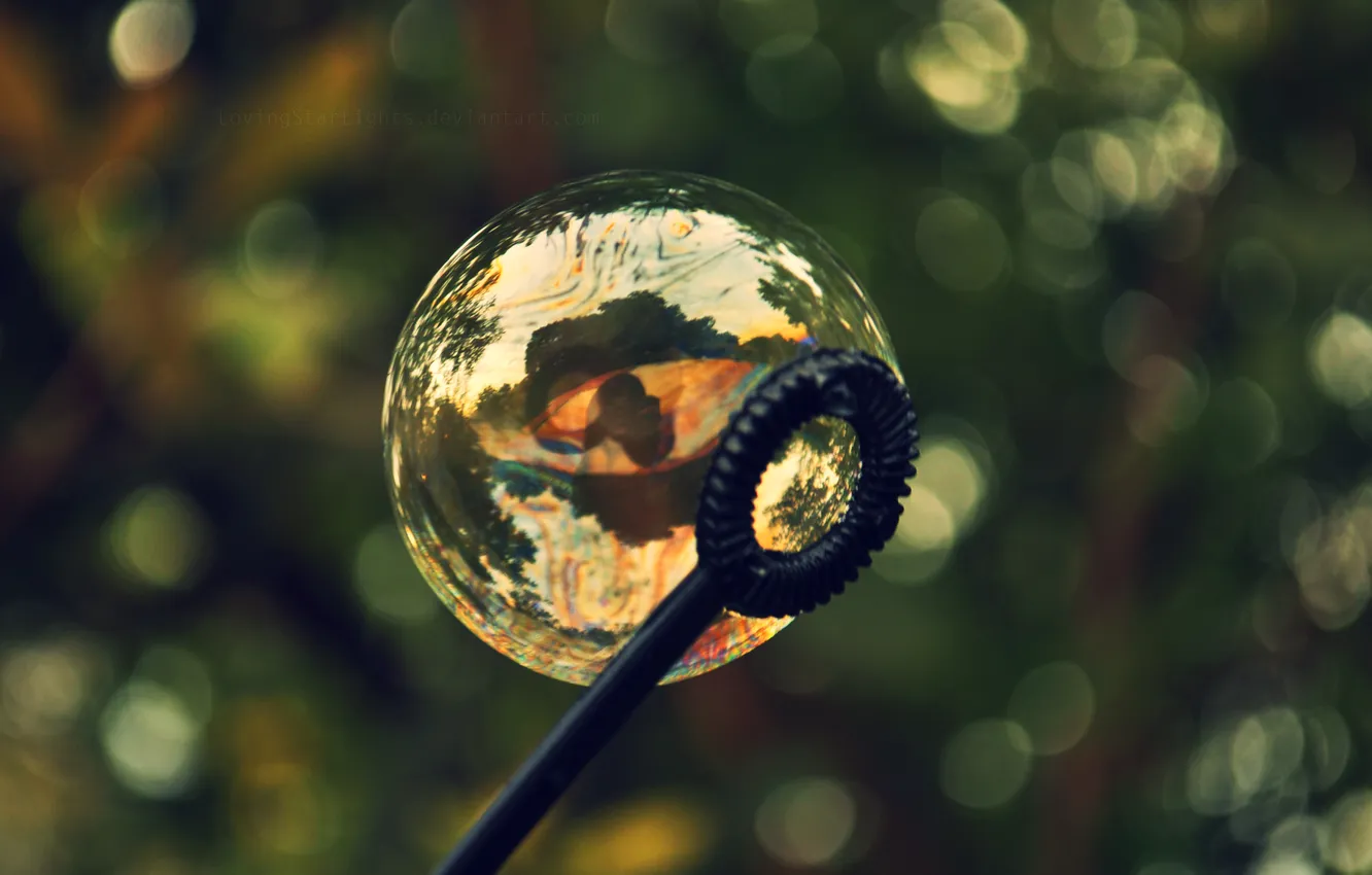 Фото обои пузырь, палочка, мыльный