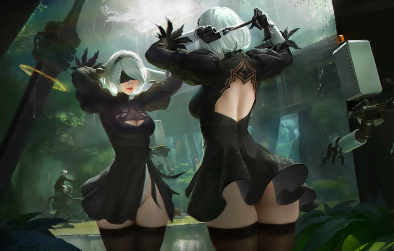 Nier automata wallpaper steam фото 32