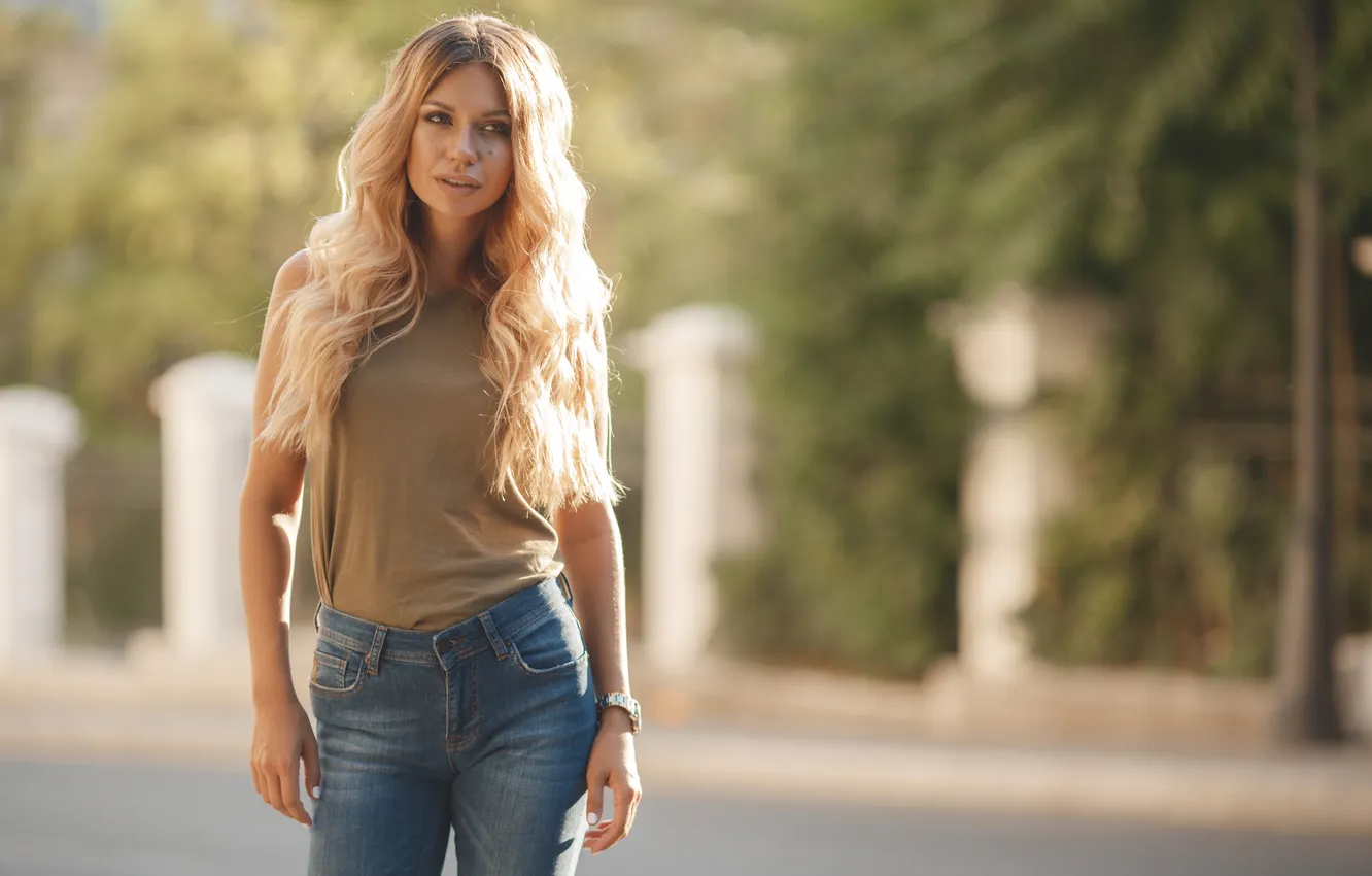 Фото обои woman, cute, outdoor, casual
