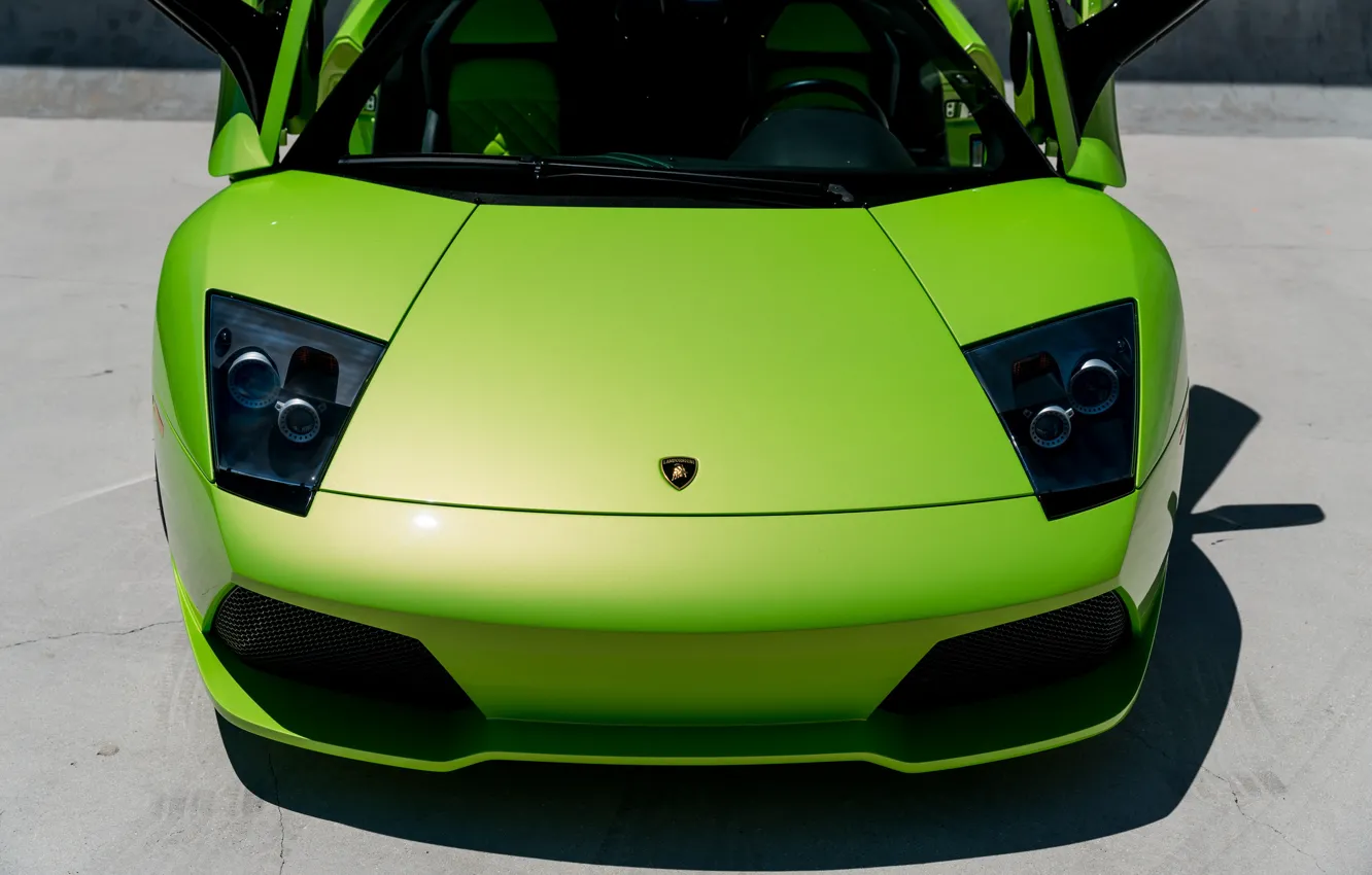 Фото обои Lamborghini, вид спереди, Lamborghini Murcielago, Murcielago