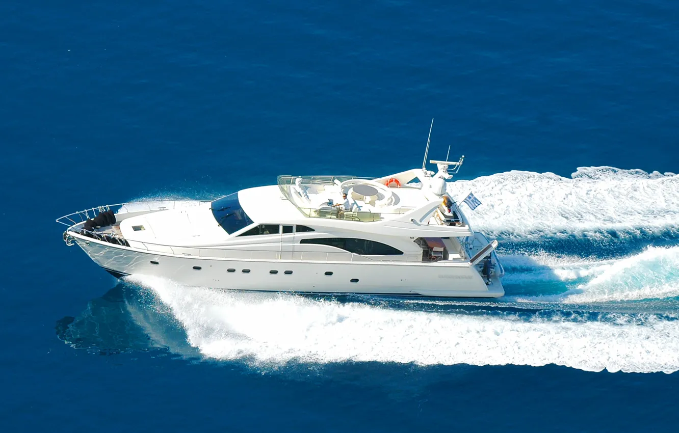 Фото обои море, яхта, motor yacht, Alexandros