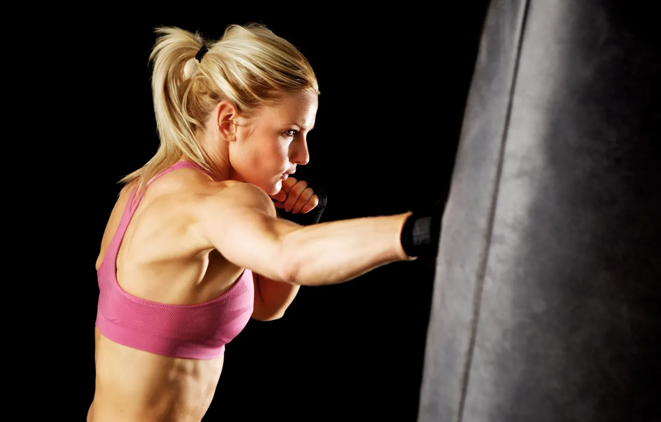 Фото обои boxing, female, workout, gloves