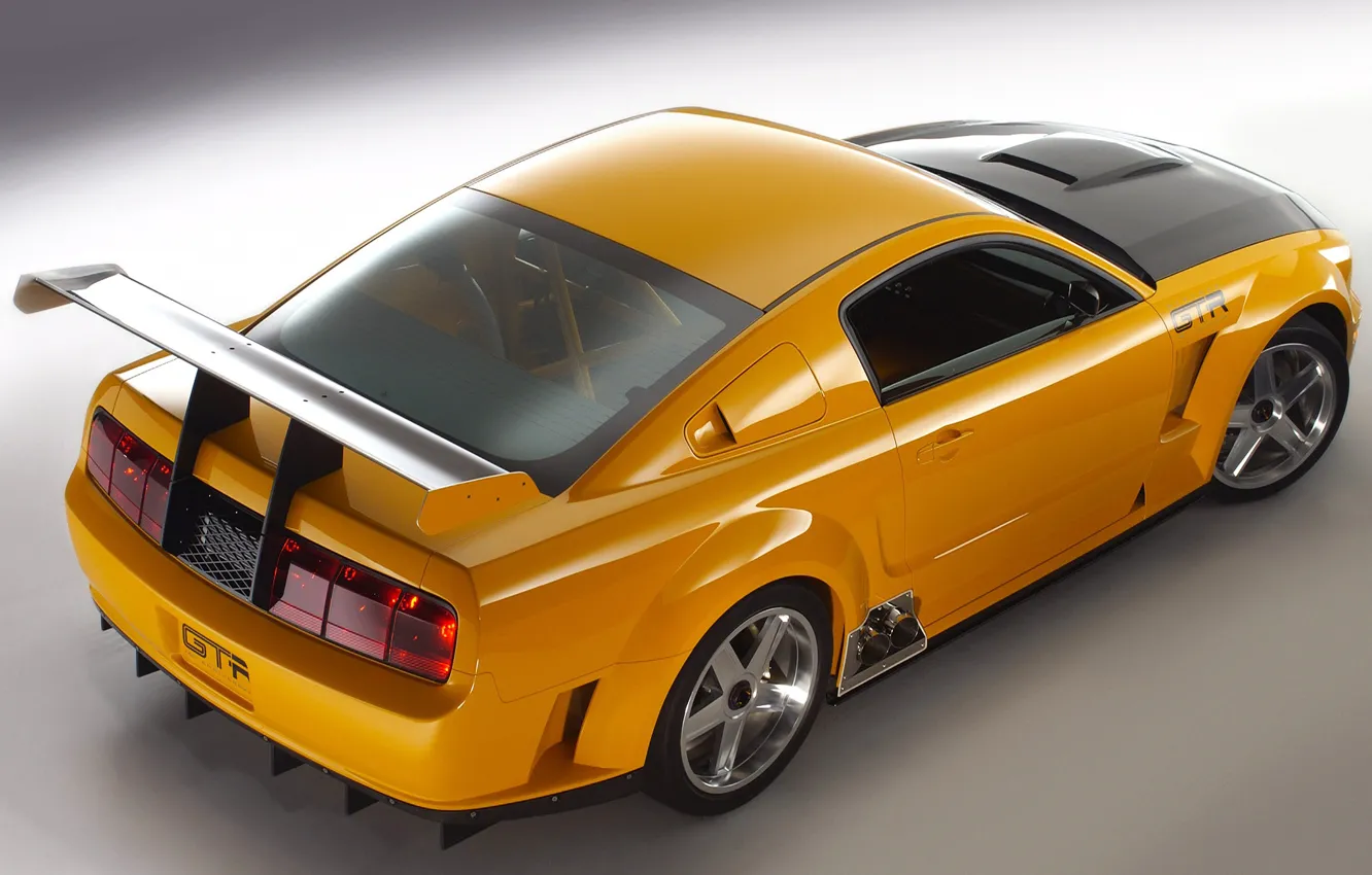 Фото обои Concept, Mustang, Ford, GT-R, вид сверху, 2004