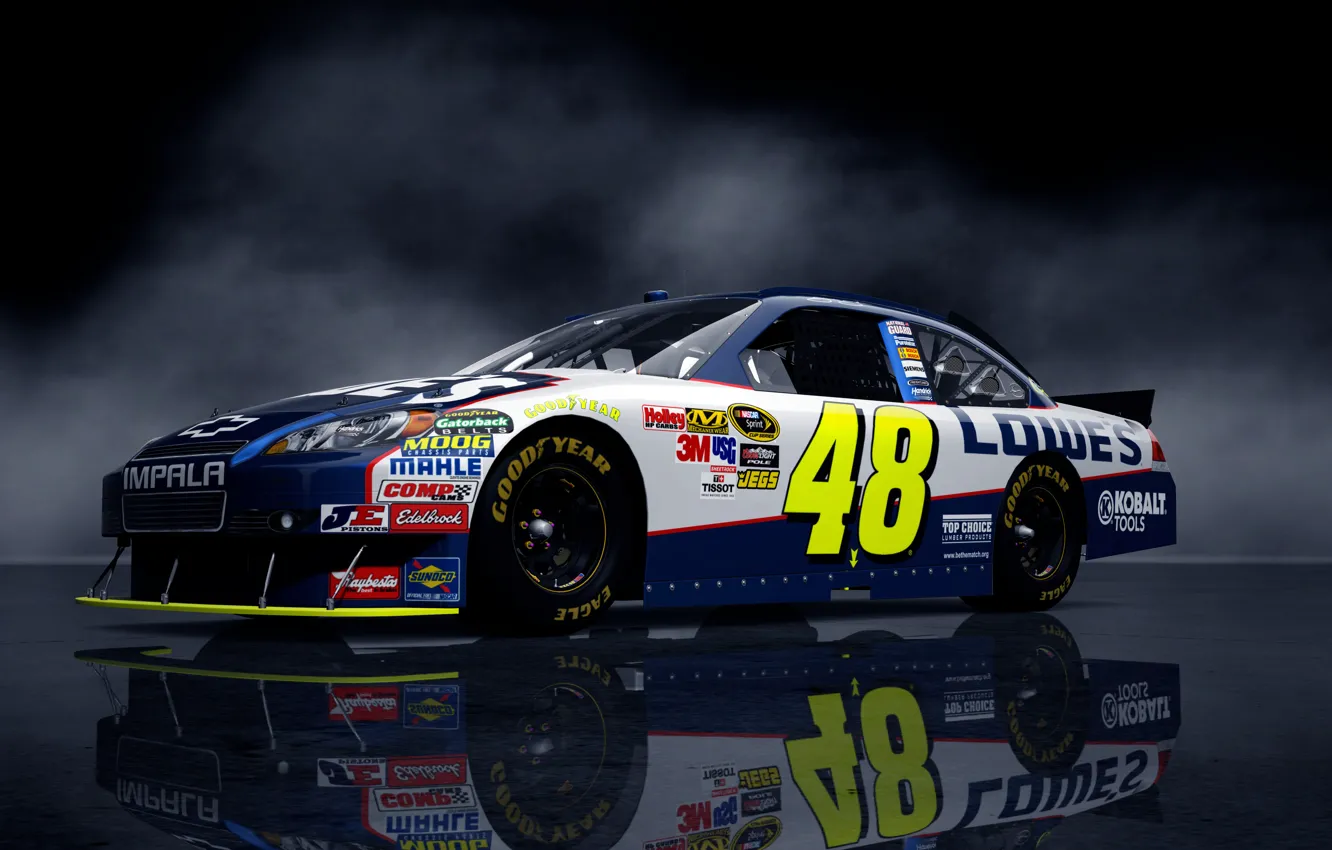 Фото обои фон, фары, Chevrolet, тачка, NASCAR, наскар
